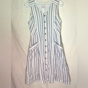Loft dress with buttons all the way down.